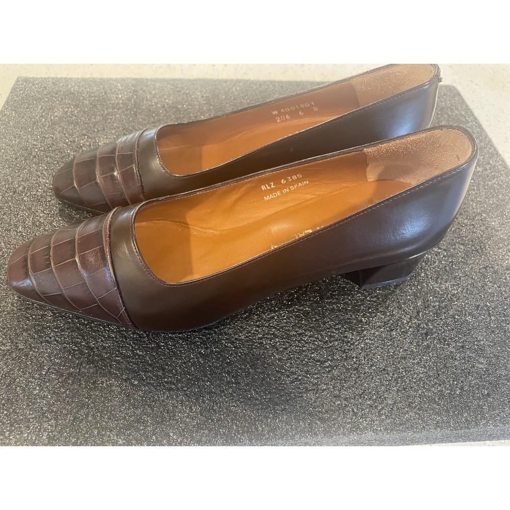 Womens Ralph Lauren "Mallory Captoe" Heel - Brown - size 6B - Picture 2 of 11